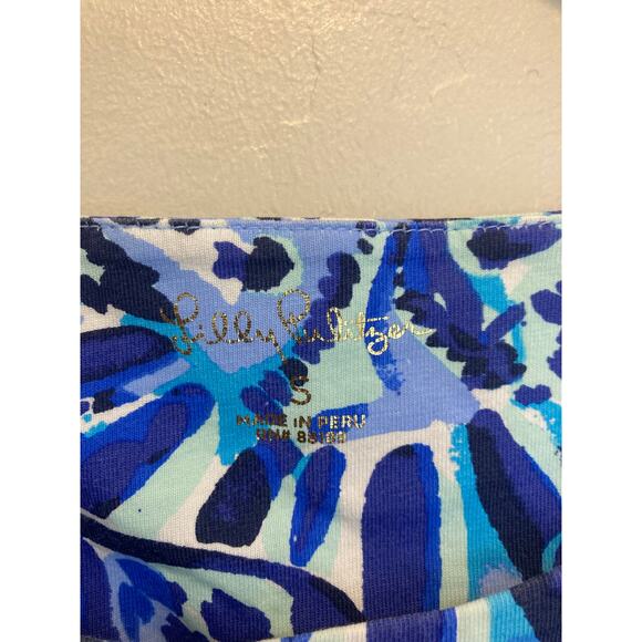 Lilly Pulitzer Hollee Blue Iris Midi Length Quarter Length Sleeve Blue Dress S - Picture 2 of 9